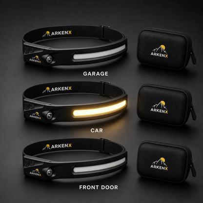 ArkenLite multipack: three headlamps with three free ArkenBag cases