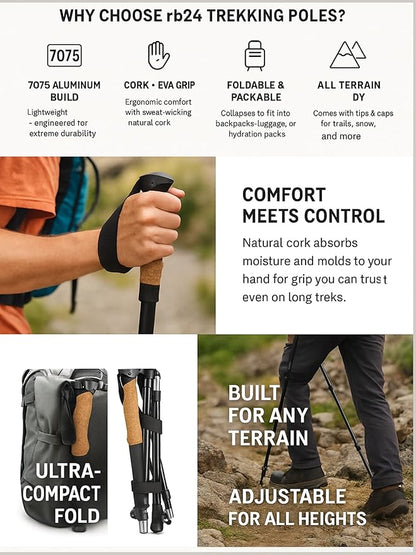 Trekking Pole with Phone Mount - ArkenX