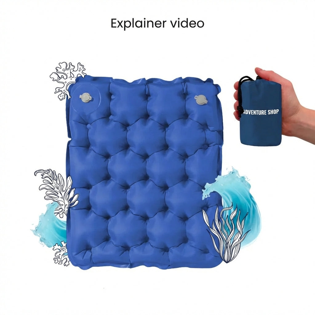 Ultra-lightweight and compact seat cushion – for comfortable sitting in any situation